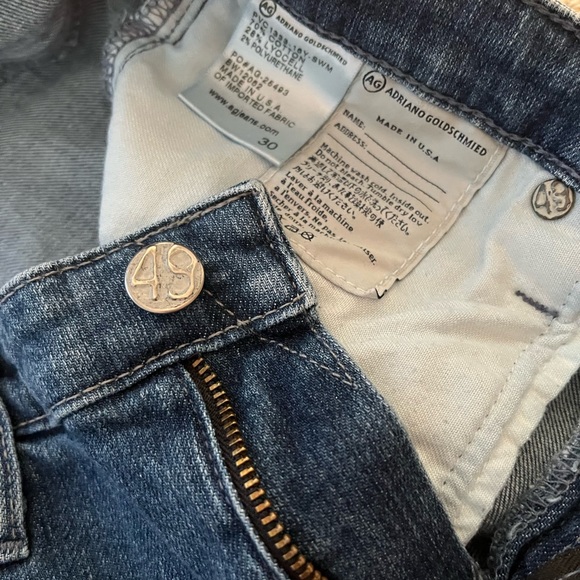 Ag Adriano Goldschmied stilt roll up blue jeans size 30 - Picture 10 of 14